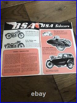 1951 BSA Motorcycle Sales Catalogue Golden Flash Goldstar 500 650 350 250 125 A7