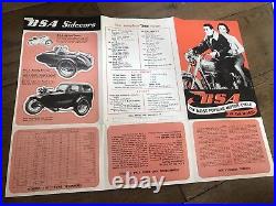 1951 BSA Motorcycle Sales Catalogue Golden Flash Goldstar 500 650 350 250 125 A7