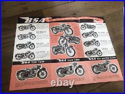 1951 BSA Motorcycle Sales Catalogue Golden Flash Goldstar 500 650 350 250 125 A7