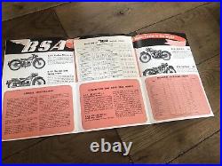 1951 BSA Motorcycle Sales Catalogue Golden Flash Goldstar 500 650 350 250 125 A7