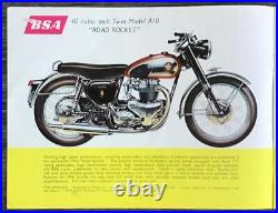 BSA MOTORCYCLE RANGE USA Sales Brochure For 1956 #MCE821-10 East Coast Edition