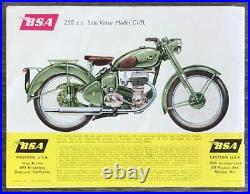 BSA MOTORCYCLE RANGE USA Sales Brochure For 1956 #MCE821-10 East Coast Edition