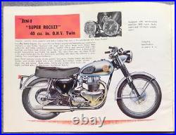 BSA MOTORCYCLE RANGE USA Sales Brochure For 1959 #MCE1124-10 East Coast Edition