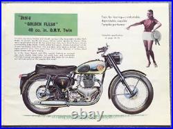 BSA MOTORCYCLE RANGE USA Sales Brochure For 1959 #MCE1124-10 East Coast Edition