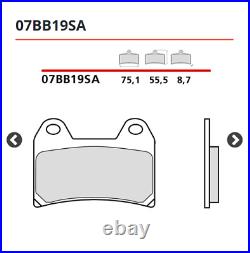 Brake Pads Brembo Front+Rear Motorcycle Guzzi Breva 1200 2008 2009