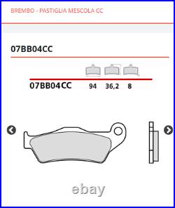 Brake Pads Brembo Front Sr + Rear Motorcycle Moto Guzzi Sport 8V ABS 1200 2012