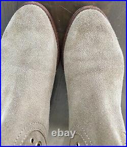 FLASH SALE Zadig Voltaire Tan Suede Gold Stud Rivet Accent Booties 38