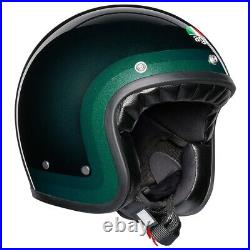 Flash #sale Disco Green 2018 Agv Crash Helmet X70 Trofeo Retro Cafe Racer Helmet