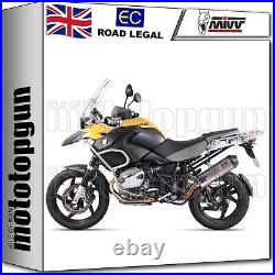 MIVV Kit Exhaust Open Oval Titanium CC Bmw R 1200 Gs Adventure 2012 12