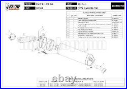 MIVV Kit Exhaust Open Oval Titanium CC Bmw R 1200 Gs Adventure 2012 12