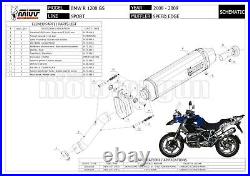 MIVV Silencer Speed Edge Black CC Bmw R 1200 Gs Adventure 2008 08 2009 09