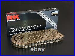 RK Motorcycle Drive Chain 520 MAX Z 106L XRING Gold 520MAXZ